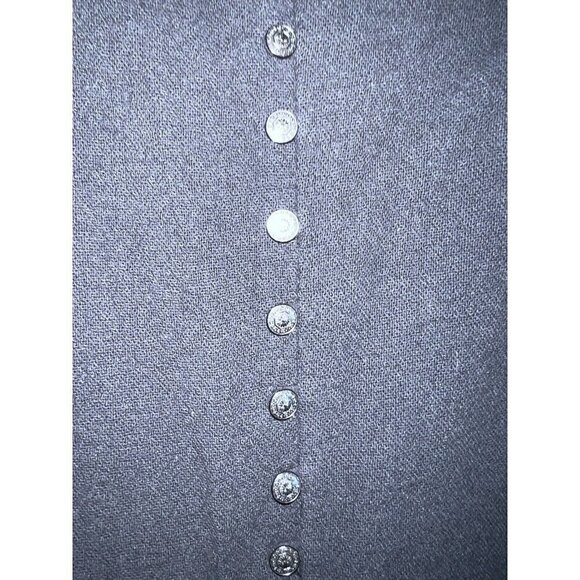 FREE PEOPLE Maribelle Crochet-Inset Mini Dress, Black Sz Small - Picture 9 of 11